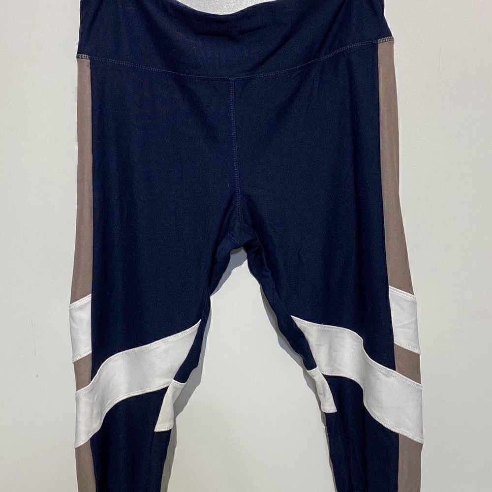 Vogo Athletica Women's Multicolor Pull‎ On Colorblock Leggings Size XL